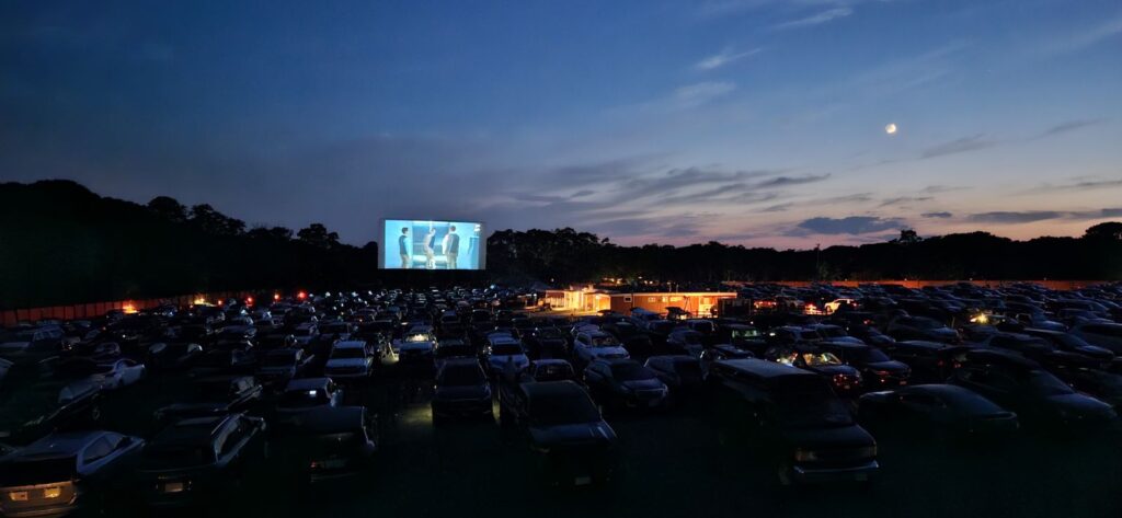 Wellfleet Drive-In screen and field